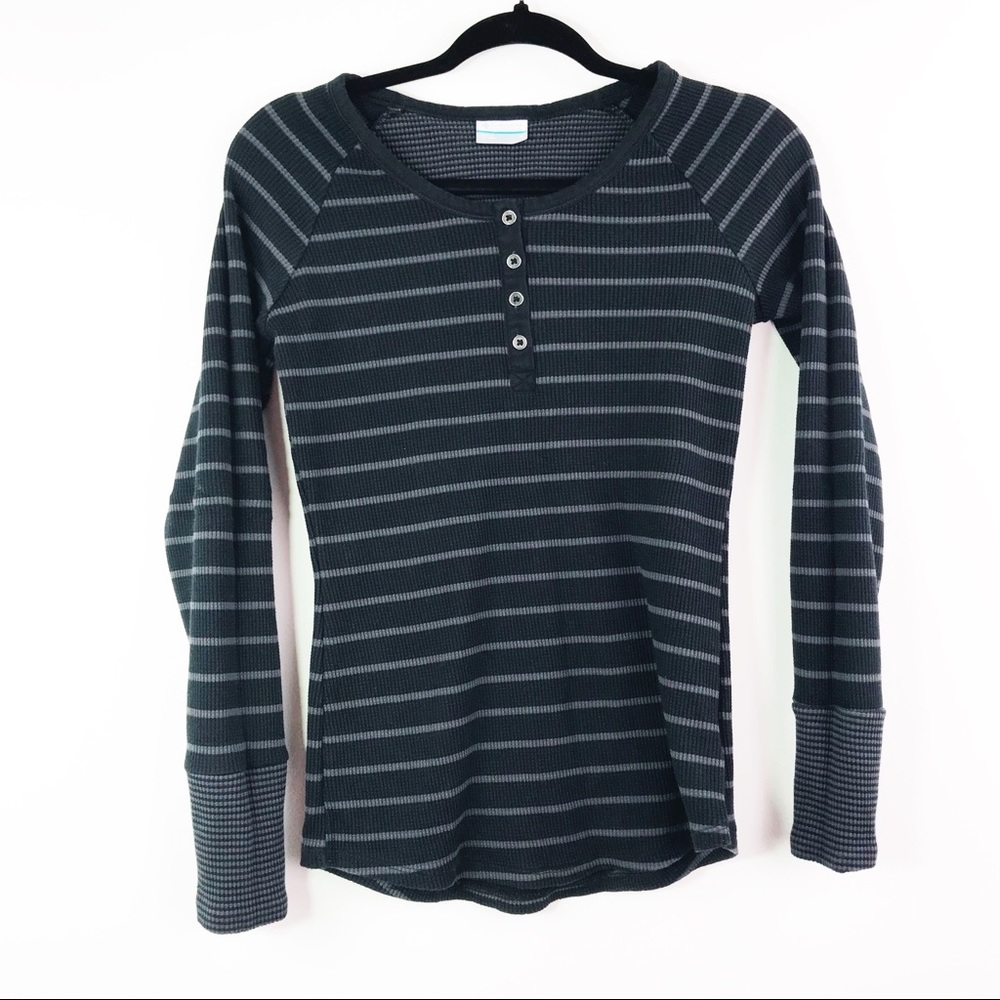 Columbia Sportswear Black White Textured M Shirt